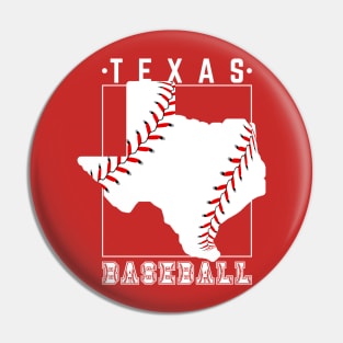 Texas Baseball Pin