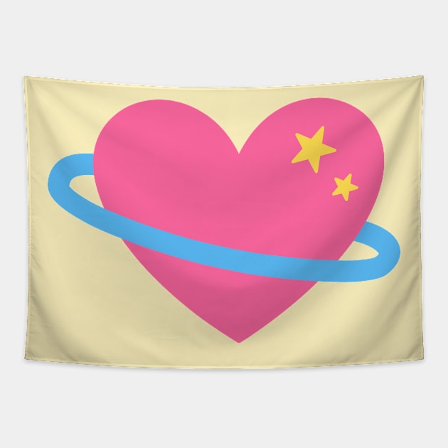 Pansexual Pride Heart Tapestry by lexa-png