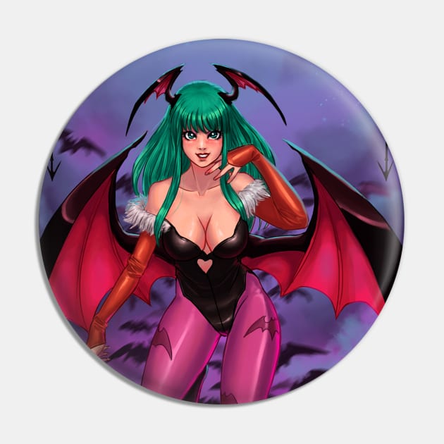 Morrigan Aensland Pin by rafafloresart