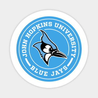 John Hopkins University Blue Jays Circle Magnet