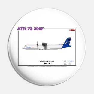 Avions de Transport Régional 72-200 - Farnair Europe (Art Print) Pin