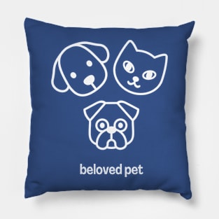 T-Shirt Design Pets Cat and Dog Pillow