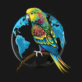 Parakeet Earth Day T-Shirt