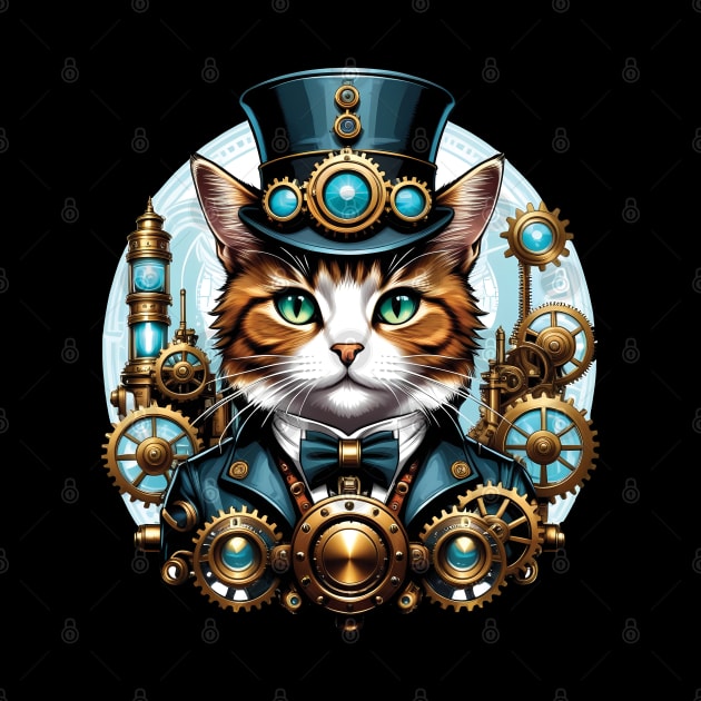 Steampunk Cat by ArtfulTat