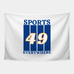 Sports Jersey Number 49 Tapestry
