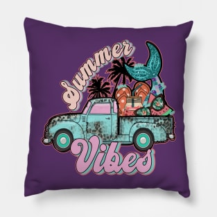 Summer Vibes Truck Pillow