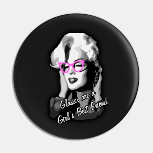 Glasses Are A Girl's Best Friend Pin