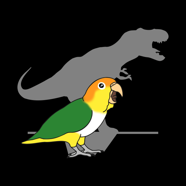 t-rex white bellied caique by FandomizedRose