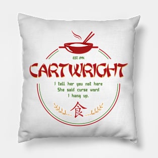 Cartwright Party of 4 Chinese Restaurant Pillow