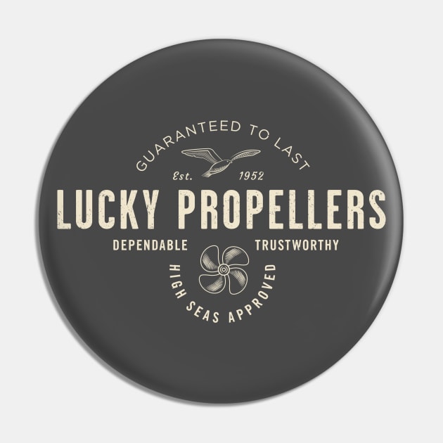 Lucky Propellers Pin by visualcraftsman