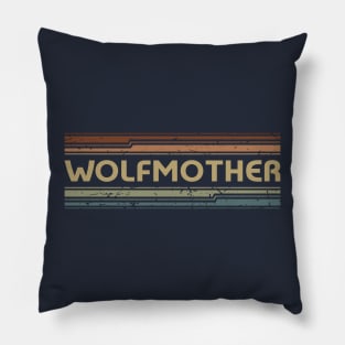 Wolfmother Retro Lines Pillow