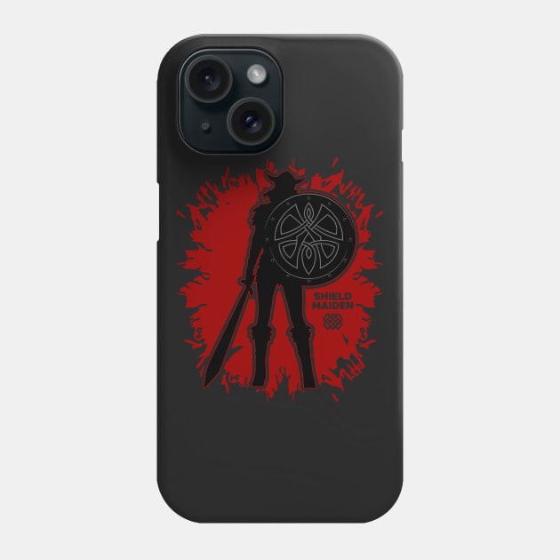 Viking Shield Maiden Phone Case by RadStar