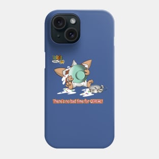 There's no bad time for cereal - TechnoRetro Dads Phone Case