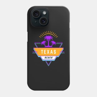 Texas beach Vibes 80's 90's at Sunset Phone Case