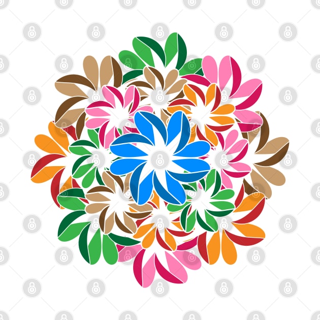 Flowers Rangoli by dblaiya