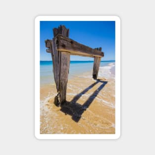 The Old Cattle Jetty, Observation Point, Point Nepean, Mornington Peninsula, Victoria, Australia. Magnet