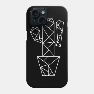 Cactus vase - Cactus Geometric - Geometric Art Phone Case