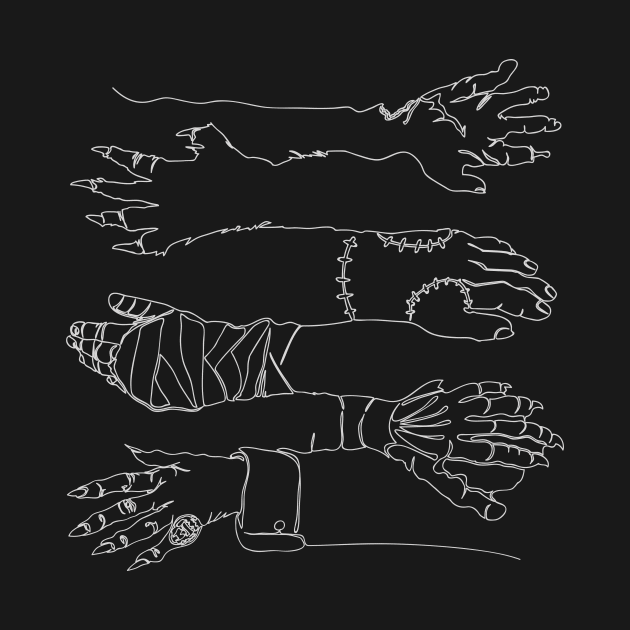 Horror Hands (light) by bortwein