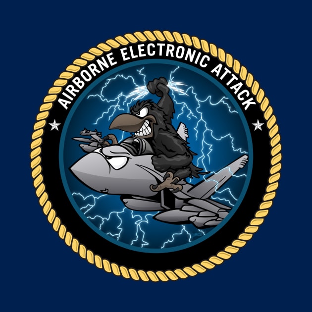 Airborne Electronic Attack Growler Cartoon by hobrath