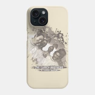 The Clancy Brothers & Tommy Makem Retro Style Fan Art Phone Case