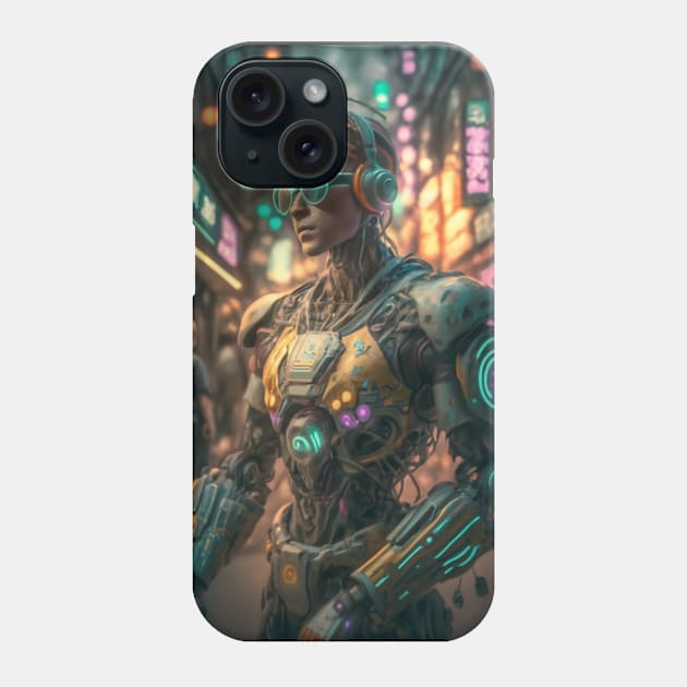 Sci-fi Robot Life Art Phone Case by Abeer Ahmad