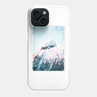 Cold Canadian Snowy Mountain Summit. For Mountain Lovers. Phone Case