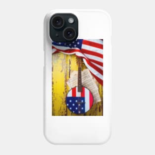 American Banjo With American Flag Phone Case