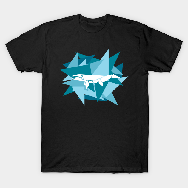 Paper Shards Origami Liopleurodon - Liopleurodon - T-Shirt