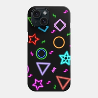 Neon Shapes! Great for Kids! Phone Case