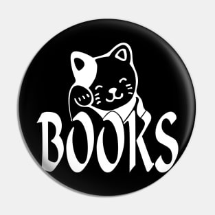 Cats love books too Pin