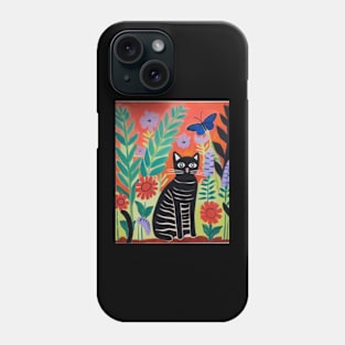 Cat in the Garden Phone Case