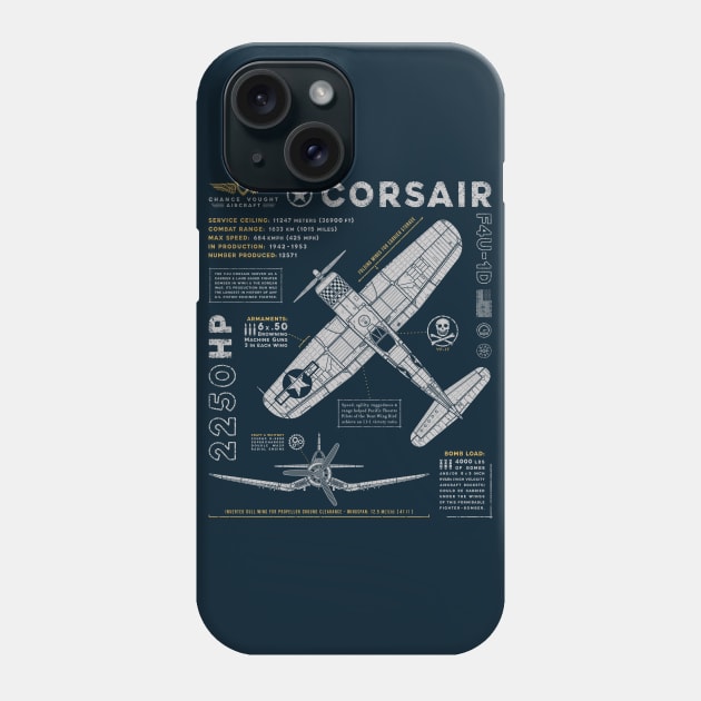 F4U Corsair Phone Case by 909 Apparel