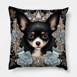 Black Cihihuahua Pillow