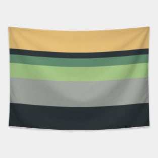 A magnificent tailoring of Greyish, Onyx, Slate Green, Laurel Green and Pale Gold stripes. Tapestry