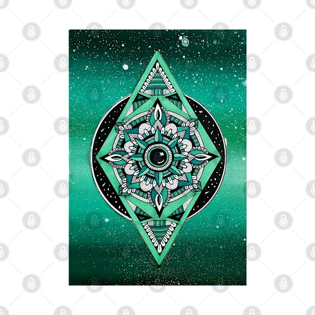 Green Galaxy by Art by Rory 