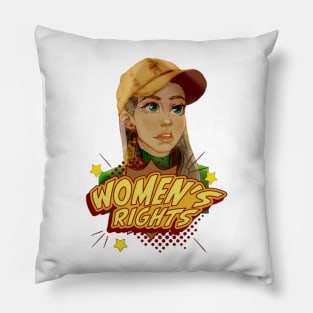 Womens rights with no sparkles Pillow