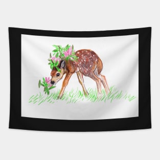 Fawn sketch Tapestry