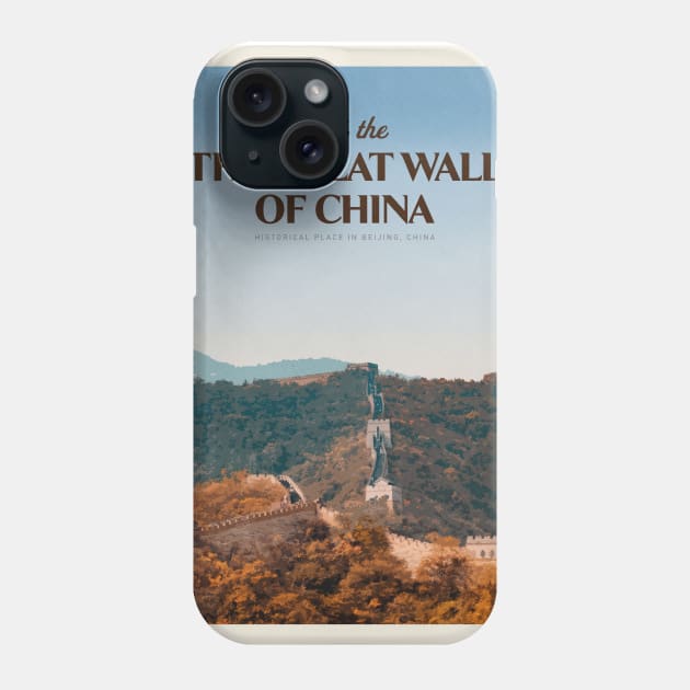 Visit the Great Wall of China Phone Case by Mercury Club