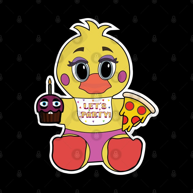 Chica Loves Pizza by NatTheDesigner