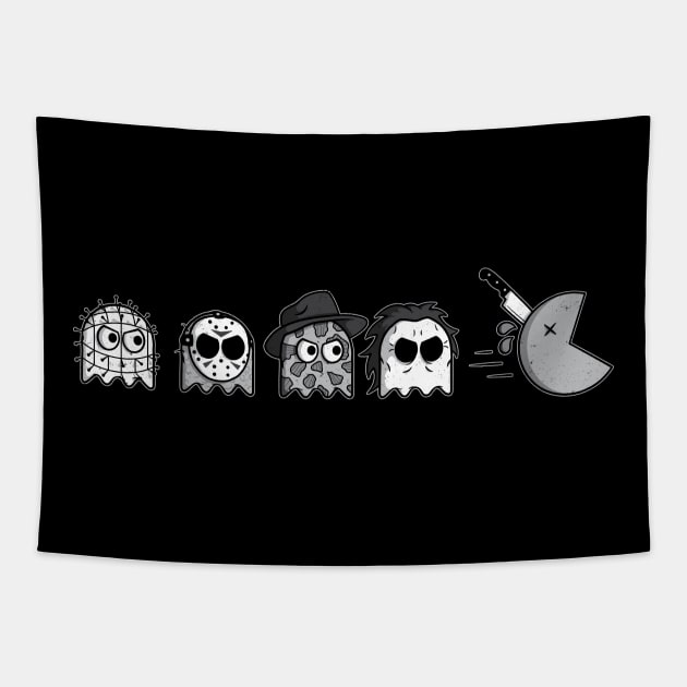 Horror-Man B&W Tapestry by jrcreativo