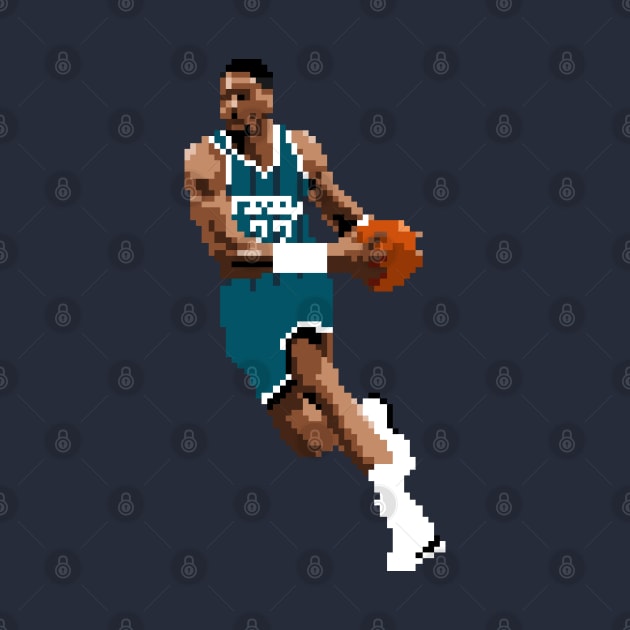 Alonzo Mourning Pixel Drive by qiangdade