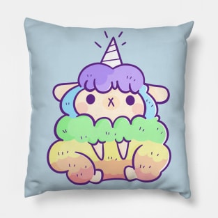 Unicorn Rainbow Sheep Pillow