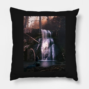 Waterfall Watching Pillow