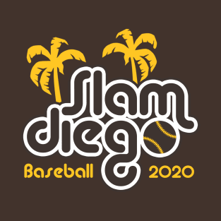 Slam Diego, Retro - Brown T-Shirt