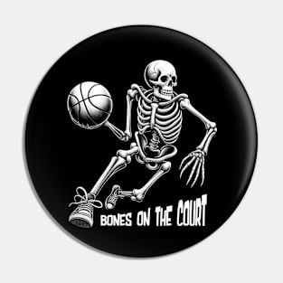 Bones on the Court Pin