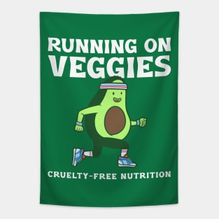 running on veggies Tapestry