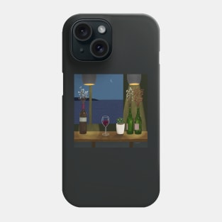 A bar overlooking the sea Phone Case