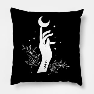 Occult Moon Witch Pillow