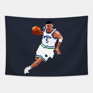 Jason Kidd Pixel Dribble Tapestry