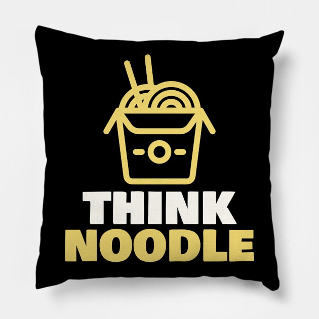 Think Noodle Pillow by ReadyOrNotDesigns 